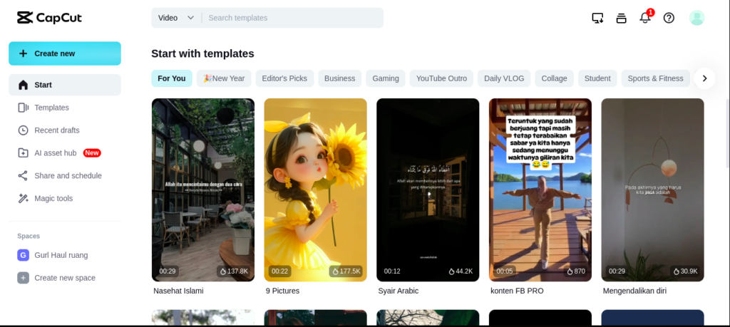 capcut templates