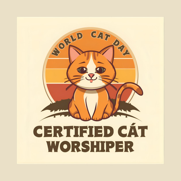 national cat day shop cute tee merch